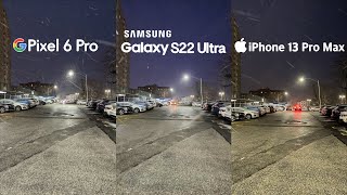 Galaxy S22 Ultra vs iPhone 13 Pro Max vs Pixel 6 Pro | Camera Test