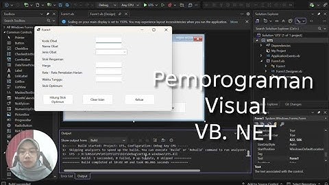 Program Menghitung Nilai Akhir dengan VB. Net | Pemprograman Visual 