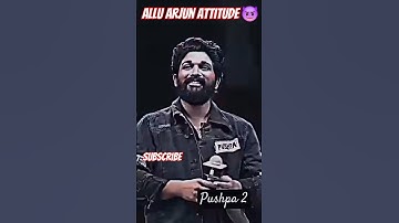 Allu arjun 😱😱attitude 😈 status #attitude #alluarjun #pushpa #pushpa2 #clips #motivation #viralvideo