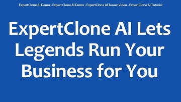 ExpertClone AI Demo - Expert Clone AI Demo - ExpertClone AI Teaser Video - ExpertClone AI Tutorial