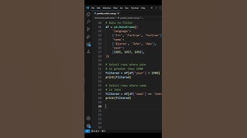 How do i filter rows in a DataFrame based on column values in pandas #python