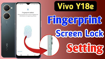Vivo y18e fingerprint screen lock | fingerprint lock setting in Vivo y18e | fingerprint sensor