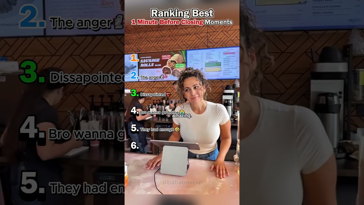TOP 6 Restaurant 1 Minute Before Closing