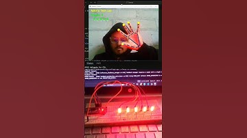 LED controlling by python & OpenCv #shorts