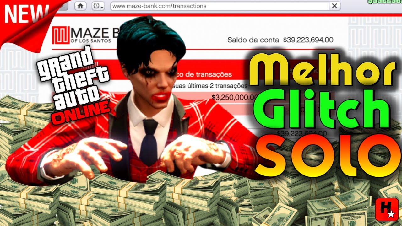 GTA V ONLINE - CHUVA DE DINHEIRO! GTA ONLINE BUG DINHEIRO INFINITO SOLO (GTA  5 MONEY GLITCH SOLO) - Vídeo Dailymotion