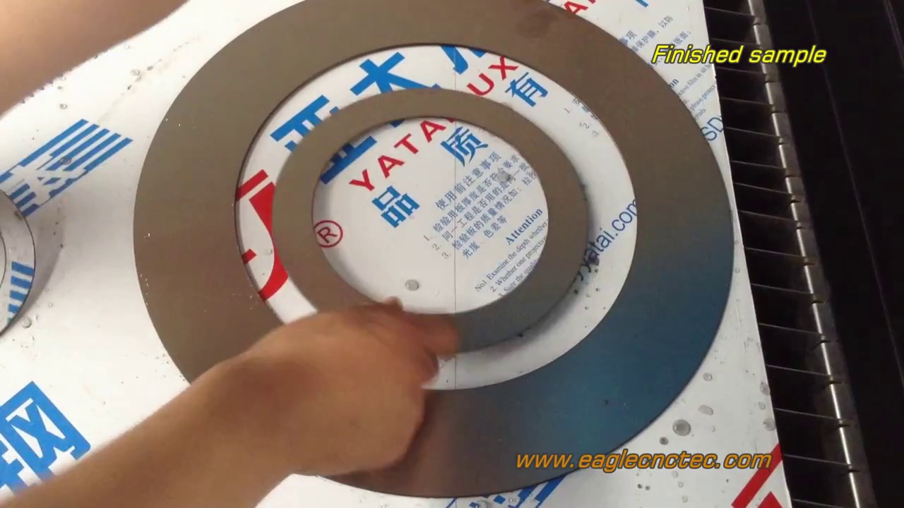 cutting stainless steel with cnc plasma cutter machine YouTube