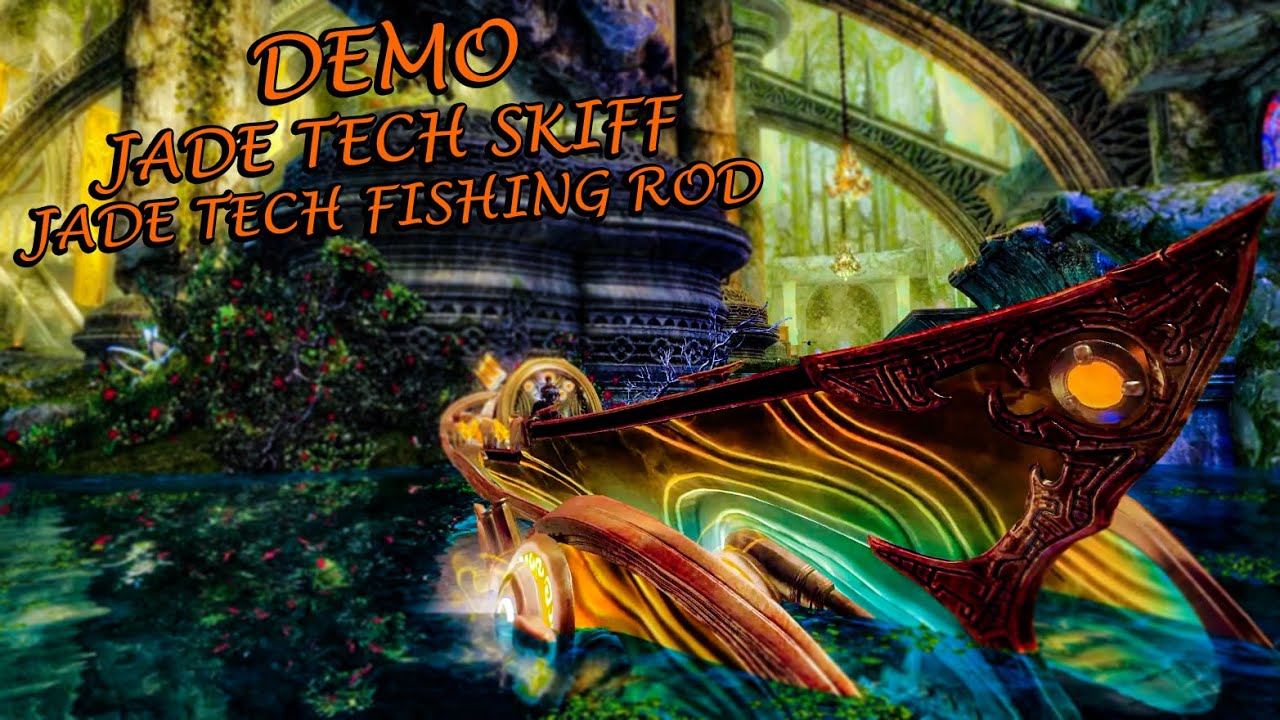 Guild Wars 2 - Jade Tech Skiff & Fishing Rod Demo! 