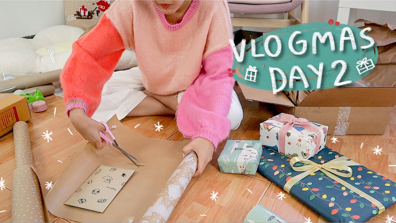 ให้ของขวัญอะไรดี  Update New  Vlogmas #2🎅🏻เขียนการ์ด, เตรียมของขวัญให้คนที่บ้าน🎁 + ต้องห่อให้สวยที่สุด! Peanut Butter