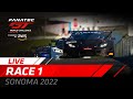 LIVE | Race 1 | Sonoma | Fanatec GT World Challenge America Powered by AWS 2022