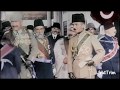 The colorful footage of the ottoman sultan welcoming the german emperor ww1