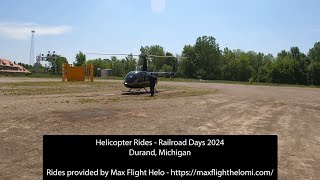 Helicopter Ride Railroad Days 2024