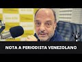 Baby Etchecopar - Nota A Periodista Venezolano