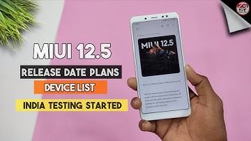 MIUI 12.5 Official India Stable Update First Batch Rollout | MIUI 12.5 Stable India | Note 9 Series