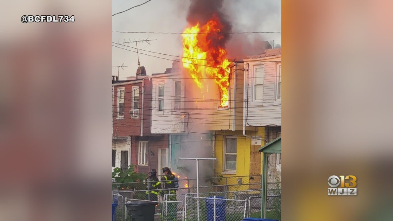 Baltimore Firefighter Hurt In Possible Arson In Elwood Park