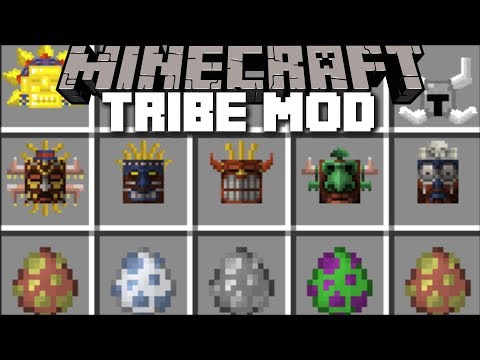 Minecraft Tribe Mod Survive The Tribal Battle And Win The Boss Fight Minecraft Youtube - roblox bear mask mc