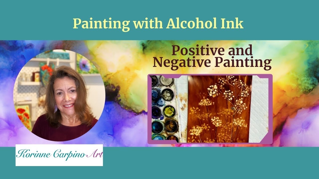 Ink Positive Positive and Negative Alcohol Ink Painting - YouTube