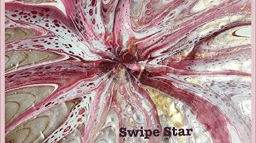 (428) Star Swipe, Cell Maker, Acrylic Paint Pouring Swipe