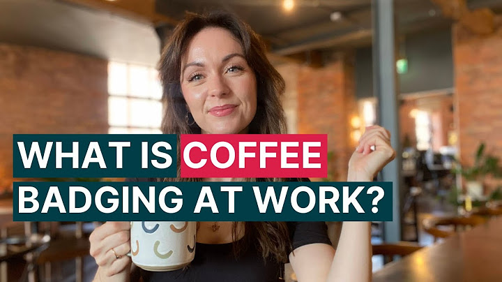 What is coffee badging, and how can managers deal with it