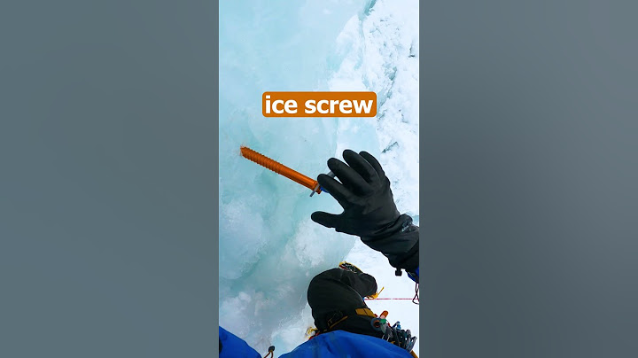 Two types of climbing protection