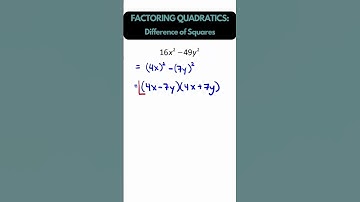 Factoring - Difference of Squares Pt 2