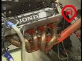 Motor Honda V10 da F1 na bancada de testes