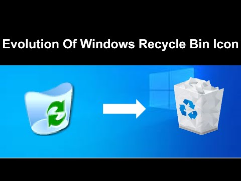 Evolution of Windows Recycle Bin Icon
