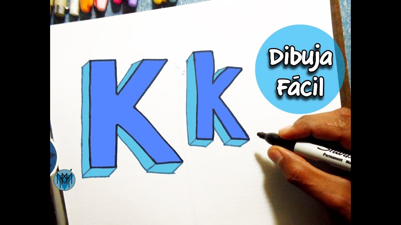 Cómo Dibujar la Letra K en 3D | Dibustrador Art - thptnganamst.edu.vn
