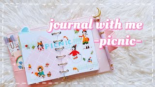 A7 6 ring binder journal/Spring Picnic/Journal with Me/Creative Journaling/Korean Stationery #WithMe