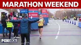 2025 Philadelphia Marathon Weekend: Half-marathon, 8K runners hit the streets in the rain