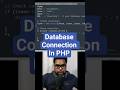 Database connection in php | db connection in php mysql | Database table connection to mysql in php