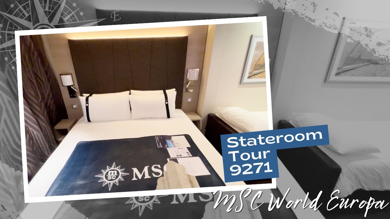 MSC World Europa | Fantastica Deluxe Balcony | Stateroom Tour | 9271