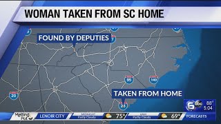 Man charges in kidnapping, woman taken from South Carolina home