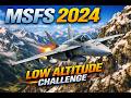 Microsoft Flight Simulator 2024 - Low altitude challenge in the Alps