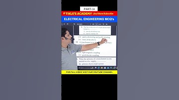 ELECTRICAL ENGINEERING OBJECTIVE QUESTIONS (MCQ) PART 31 #shorts #electricalengineering