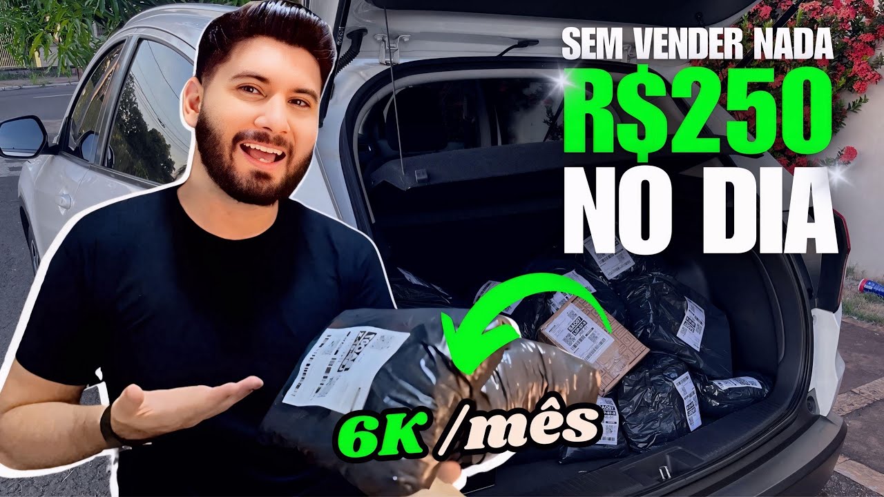 TRANSFORMEI UM CARRO EM UMA MÁQUINA DE DINHEIRO COM ENTREGAS DA SHOPEE E MERCADO LIVRE!