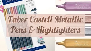 Faber Castell Metallic Pens & Highlighters | Pensan neon gel | Siyah kağıt kalemleri by Gizems MD 4,521 views 3 years ago 3 minutes, 4 seconds