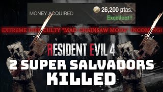UNEDITED DEMO RUN - Killing 2 Super Salvador in Mad Chainsaw Mode - Resident Evil 4 Demo -