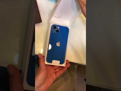 iPhone 13 256gb blue unboxing