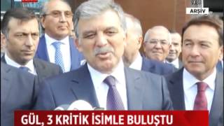 Arınç, açıklama yapmadan önce Abdullah Gül'le görüşmüş