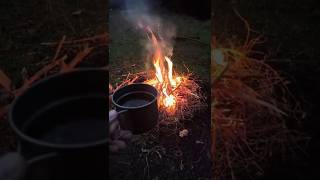 Lighting A Fire With Flint