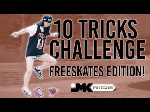 Insane girl skater!  10 trick challenge