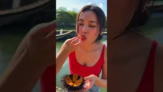 Sea Urchin (Uni) Mukbang 🟠 ASMR