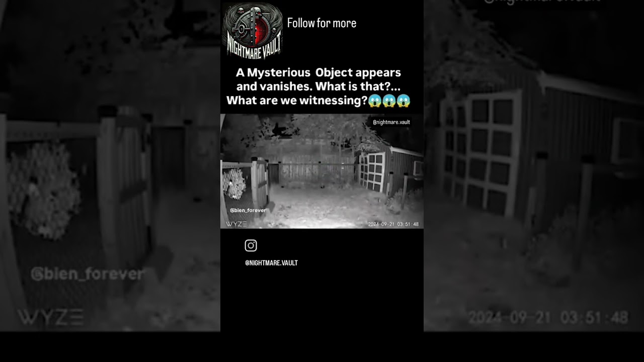 Mysterious object caught on camera😱. 