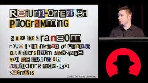 Black Hat USA 2010: Return Oriented Exploitation 2/4