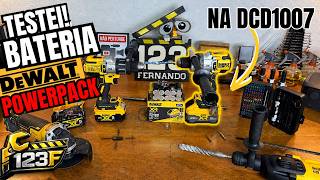 ATÉ 50% A MAIS DE POTÊNCIA NA DEWALT DCD1007 COM A BATERIA POWERPACK? O QUE É CÉLULA TABLESS?