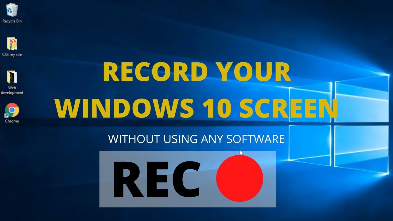 How to Record Windows 10 Screen with Audio | Windows ...