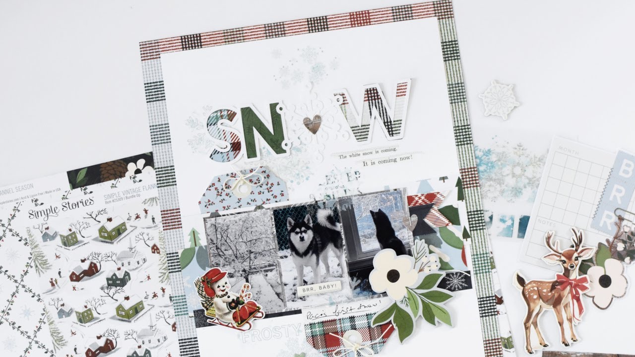 Волшебство творчества: создайте потрясающий зимний скрапбук с помощью цифровых файлов для резки и...