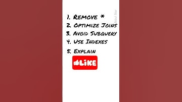 Optimize SQL Query : SQL Tips and Tricks #data #sql #education