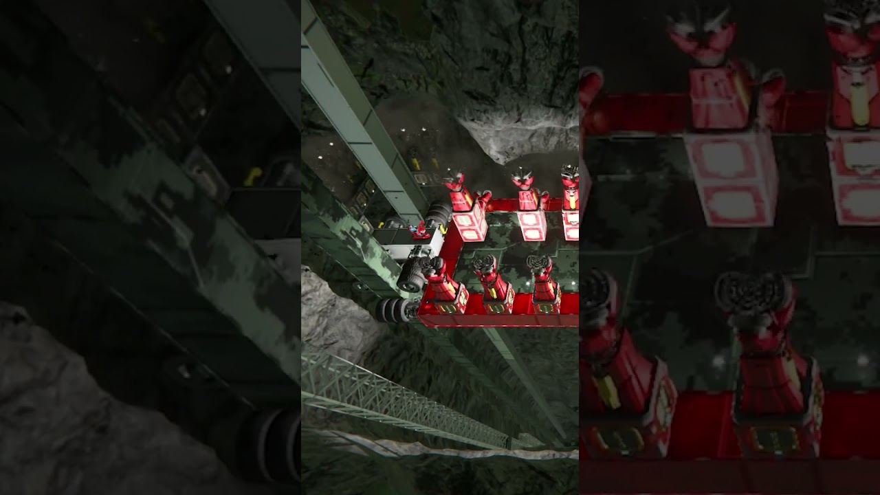 Мы построили лифт в Space Engineers