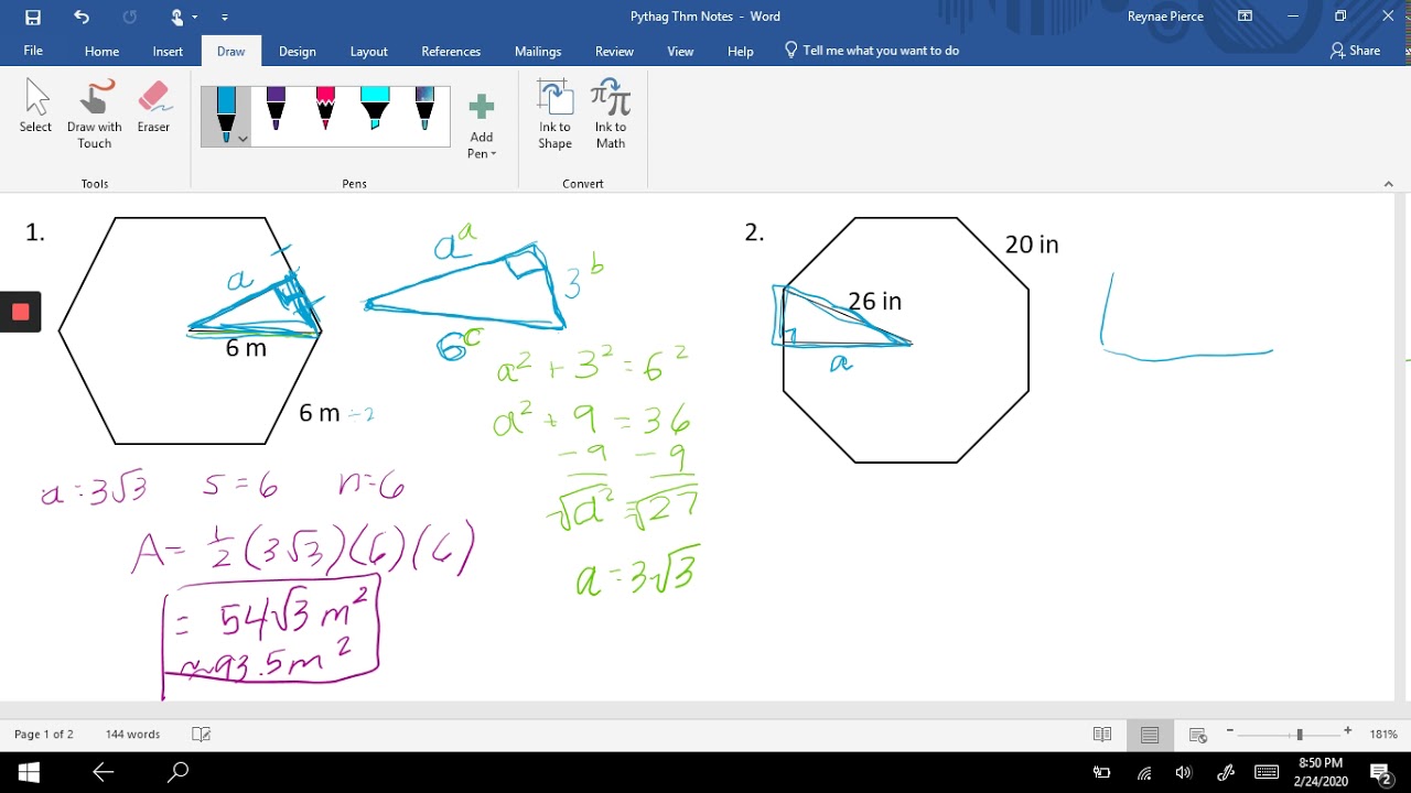 Regular Polygon Apothem Using Pythagorean Theorem YouTube regular-polygon-apothem-using-pythagorean-theorem-youtube